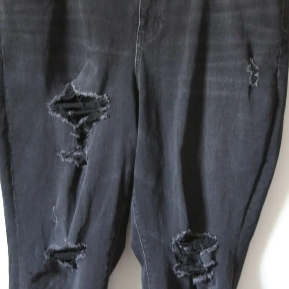 American Eagle Curvy Super Hi Rise Jegging Jeans Distressed Plus Size 24 H13693 - Picture 4 of 11